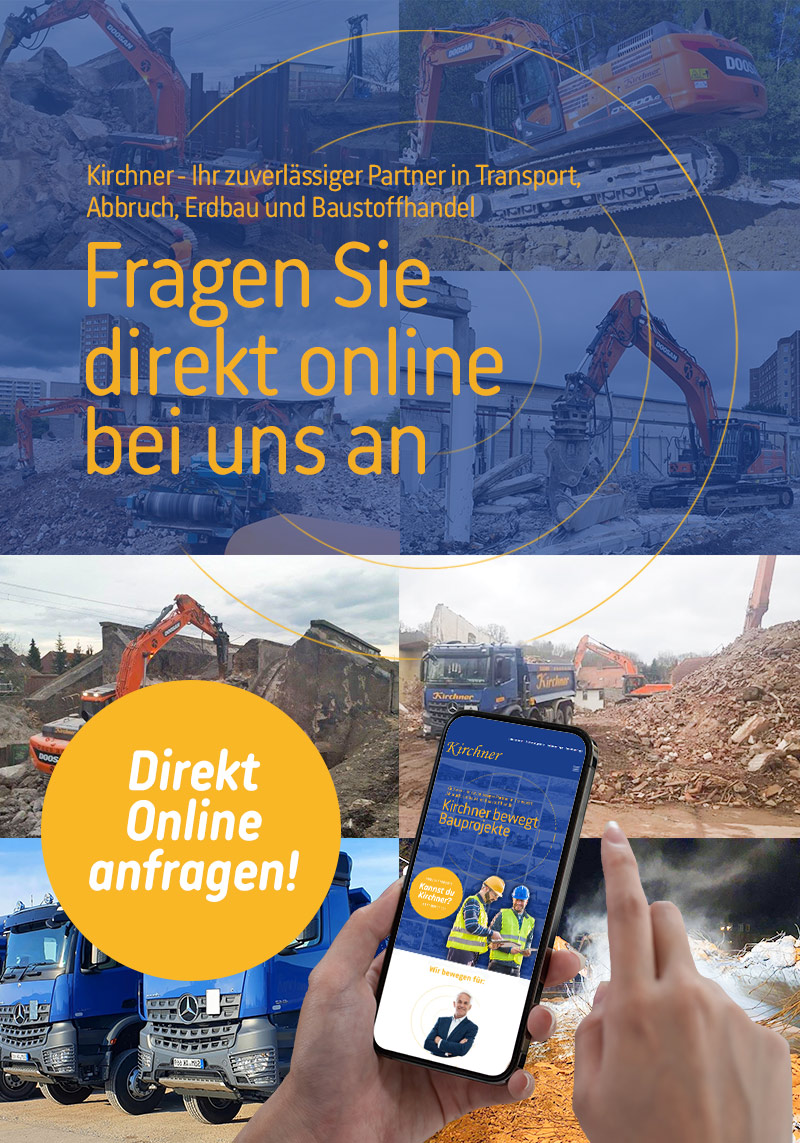 Mobiler Header Onlineanfragen